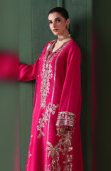 Mahenoor by Roheenaz Unstitched  Raw Silk Embroidered  3 Piece Suit - RHNMNRF06- MAHVEEN - Festive Collection