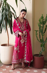 Mahenoor by Roheenaz Unstitched  Raw Silk Embroidered  3 Piece Suit - RHNMNRF06- MAHVEEN - Festive Collection