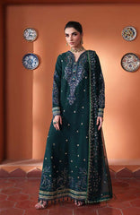 Mahenoor by Roheenaz Unstitched  Raw Silk Embroidered  3 Piece Suit - RHNMNRF02- Nayyara- Festive Collection