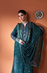 Mahenoor by Roheenaz Unstitched  Raw Silk Embroidered  3 Piece Suit - RHNMNRF02- Nayyara- Festive Collection