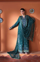 Mahenoor by Roheenaz Unstitched  Raw Silk Embroidered  3 Piece Suit - RHNMNRF02- Nayyara- Festive Collection