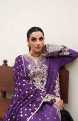 Mahenoor by Roheenaz Unstitched  Raw Silk Embroidered  3 Piece Suit - RHNMNRF07- RUKHSAR - Festive Collection