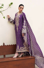 Mahenoor by Roheenaz Unstitched  Raw Silk Embroidered  3 Piece Suit - RHNMNRF07- RUKHSAR - Festive Collection