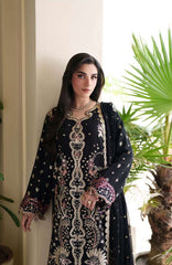 Mahenoor by Roheenaz Unstitched  Raw Silk Embroidered  3 Piece Suit - RHNMNRF04- Chandni- Festive Collection