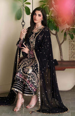 Mahenoor by Roheenaz Unstitched  Raw Silk Embroidered  3 Piece Suit - RHNMNRF04- Chandni- Festive Collection