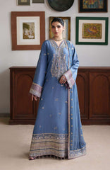 Mahenoor by Roheenaz Unstitched  Raw Silk Embroidered  3 Piece Suit - RHNMNRF08- SITARA BANO - Festive Collection
