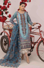 RANGEELI LAWN BY FAIZA FAISAL Unstitched Lawn Printed 3 Piece Suit - ANFR24RP- Summer Collection