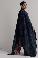 Coco  By Zara Shahjahan Unstitched Khaddar Embroidered 3 Piece Suit - CCZSKRDW-1A- SARD- Winter Collection
