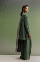 Coco  By Zara Shahjahan Unstitched Khaddar Embroidered 3 Piece Suit - CCZSKRDW-1B- SARD- Winter Collection