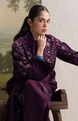 Coco  By Zara Shahjahan Unstitched Khaddar Embroidered 3 Piece Suit - CCZSKRDW-5A- SHAB- Winter Collection