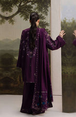 Coco  By Zara Shahjahan Unstitched Khaddar Embroidered 3 Piece Suit - CCZSKRDW-5A- SHAB- Winter Collection