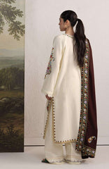 Coco  By Zara Shahjahan Unstitched Khaddar Embroidered 3 Piece Suit - CCZSKRDW-6A- SHIREEN- Winter Collection