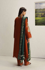 Coco  By Zara Shahjahan Unstitched Khaddar Embroidered 3 Piece Suit - CCZSKRDW-6B- SHIREEN- Winter Collection