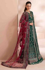 Zaeva By Xenia Unstitched Raw Silk Embroidered 3 Piece Suit- XNZVAF-04- LAZEH- Formal Collection