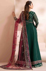 Zaeva By Xenia Unstitched Raw Silk Embroidered 3 Piece Suit- XNZVAF-04- LAZEH- Formal Collection