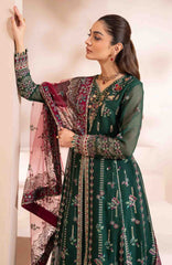 Zaeva By Xenia Unstitched Raw Silk Embroidered 3 Piece Suit- XNZVAF-04- LAZEH- Formal Collection