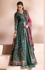 Zaeva By Xenia Unstitched Raw Silk Embroidered 3 Piece Suit- XNZVAF-04- LAZEH- Formal Collection
