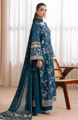 Zaeva By Xenia Unstitched Raw Silk Embroidered 3 Piece Suit- XNZVAF-02- SAZIL- Formal Collection