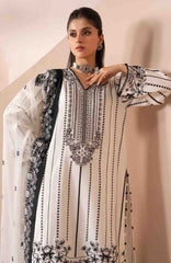Zaeva By Xenia Unstitched Raw Silk Embroidered 3 Piece Suit- XNZVAF-05- OMAVI -Formal Collection