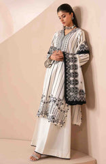 Zaeva By Xenia Unstitched Raw Silk Embroidered 3 Piece Suit- XNZVAF-05- OMAVI -Formal Collection