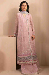 Zaeva By Xenia Unstitched Raw Silk Embroidered 3 Piece Suit- XNZVAF-01-FARIDA-  Formal Collection