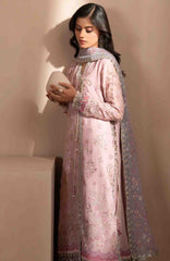 Zaeva By Xenia Unstitched Raw Silk Embroidered 3 Piece Suit- XNZVAF-01-FARIDA-  Formal Collection