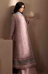 Zaeva By Xenia Unstitched Raw Silk Embroidered 3 Piece Suit- XNZVAF-01-FARIDA-  Formal Collection