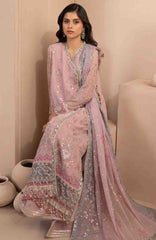 Zaeva By Xenia Unstitched Raw Silk Embroidered 3 Piece Suit- XNZVAF-01-FARIDA-  Formal Collection