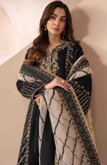 Zaeva By Xenia Unstitched Raw Silk Embroidered 3 Piece Suit- XNZVAF-06- AYANEH- Formal Collection