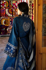Broadway  Echoes of Registan By Mushq  Unstitched Embroidered Jacquard 3 Piece Suit -MSQBDWY- SAPPHIRE SULTANA- Winter Collection