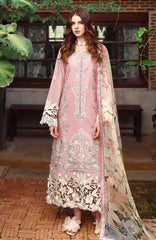 The Secret Garden - Beyond the Garden - Hemline By Mushq Unstitched Lawn Embroidered 3 Piece Suit - MQHMSGBTGL-09 -Secret Petals - Summer Collection
