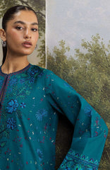 Coco  By Zara Shahjahan Unstitched Khaddar Embroidered 3 Piece Suit - CCZSKRDW-7A- TABASSUM- Winter Collection