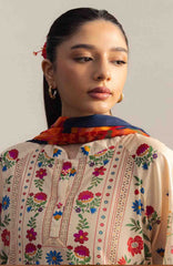 Coco Prints Drop-Two By Zara Shahjahan Unstitched Lawn Printed 3 Piece Suit - CCZSDIILP-7A- Takara- Summer Collection