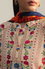 Coco Prints Drop-Two By Zara Shahjahan Unstitched Lawn Printed 3 Piece Suit - CCZSDIILP-7A- Takara- Summer Collection