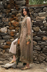 Vasal Vol II  by Charizma Unstitched Embroidered Chiffon 4 Piece Suit- CHZVSL-13 - Festive Collection