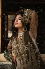 Vasal Vol II  by Charizma Unstitched Embroidered Chiffon 4 Piece Suit- CHZVSL-13 - Festive Collection