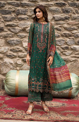 Vasal Vol II  by Charizma Unstitched Embroidered Chiffon 4 Piece Suit- CHZVSL-14 - Festive Collection