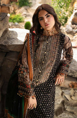 Vasal Vol II  by Charizma Unstitched Embroidered Chiffon 4 Piece Suit- CHZVSL-15 - Festive Collection