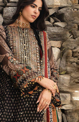 Vasal Vol II  by Charizma Unstitched Embroidered Chiffon 4 Piece Suit- CHZVSL-15 - Festive Collection