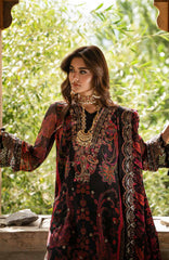 Vasal Vol II  by Charizma Unstitched Embroidered Chiffon 4 Piece Suit- CHZVSL-16 - Festive Collection