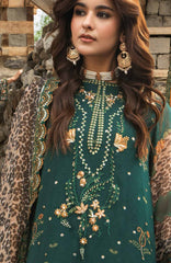 Vasal Vol II  by Charizma Unstitched Embroidered Chiffon 4 Piece Suit- CHZVSL-18 - Festive Collection