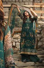 Vasal Vol II  by Charizma Unstitched Embroidered Chiffon 4 Piece Suit- CHZVSL-18 - Festive Collection