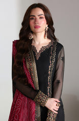 Ensembles By Azure Unstitched Chiffon Embroidered 3 Piece Suit - AZRENSM2- VERONA - Festive Collection