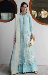 Chikankari By Qalamkar Unstitched Lawn Embroidered 3 Piece Suit - QLMCKL-05- Nayra- Summer Collection
