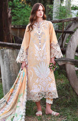 The Secret Garden - Beyond the Garden - Hemline By Mushq Unstitched Lawn Embroidered 3 Piece Suit - MQHMSGBTGL-12 -wisteria Veil - Summer Collection