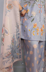 Coco Prints Drop-Two By Zara Shahjahan Unstitched Lawn Printed 3 Piece Suit - CCZSDIILP-8B- Yuki- Summer Collection