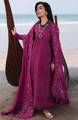 Sahil  By Qalamkar Unstitched Lawn Embroidered 3 Piece Suit - QLMSL01 - Zara - Summer Collection