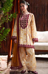 Laanem by Saira Rizwan Unstitched Lawn Embroidered 3 Piece Suit  - SRLMPRT-6A- Zareen-A  Summer Collection