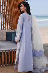 Sahil By Qalamkar Unstitched Lawn Embroidered 3 Piece Suit - QLMSL08 - Zayna - Summer Collection