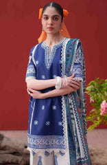Laanem by Saira Rizwan Unstitched Lawn Embroidered 3 Piece Suit  - SRLMPRT-4A- Zoya-A  Summer Collection